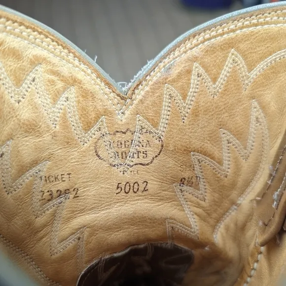 Nocona boots men's Western Boots 5002 sz 8.5D brown leather