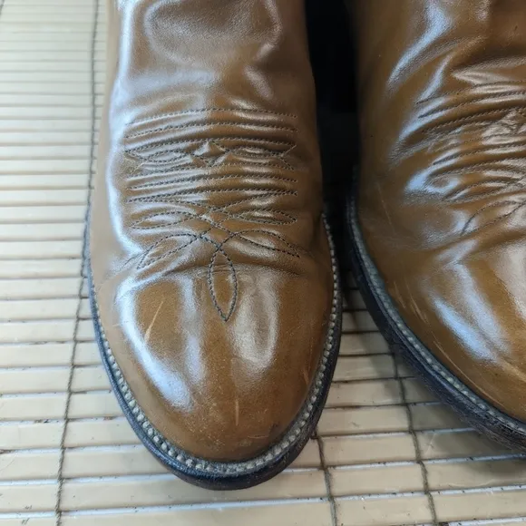 Nocona boots men's Western Boots 5002 sz 8.5D brown leather