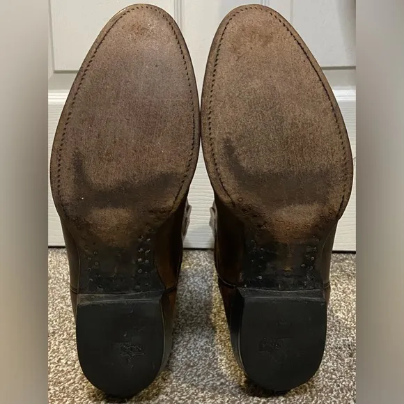 Nocona Mens Leather Western / Cowboy Boots Brown Size 9D NB 2007
