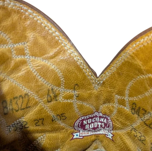 Nocona Western Boots 6.5 84322 Soft Leather Cowboy Rodeo