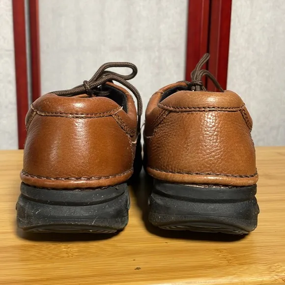 Nunn Bush Men's Comfort Brown Leather Lace Up Oxford Shoes (Size: 9)