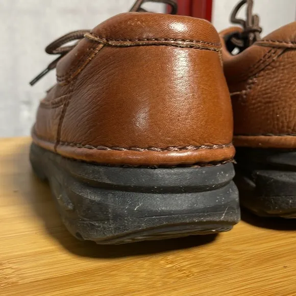 Nunn Bush Men's Comfort Brown Leather Lace Up Oxford Shoes (Size: 9)
