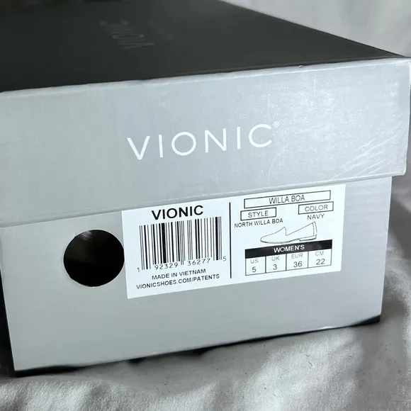 NWB $130 Vionic | North Willa Boa Loafer | Navy &amp; Black Snakeprint Classic Shoe