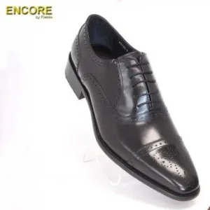 NWB Encore FIESSO black Genuine LEATHER Lace Up dress SHOE wedding party fi3227