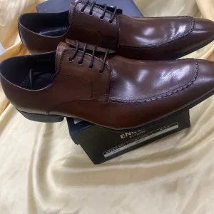 NWB Encore Fiesso BROWN Calf Leather Shoes FI6630