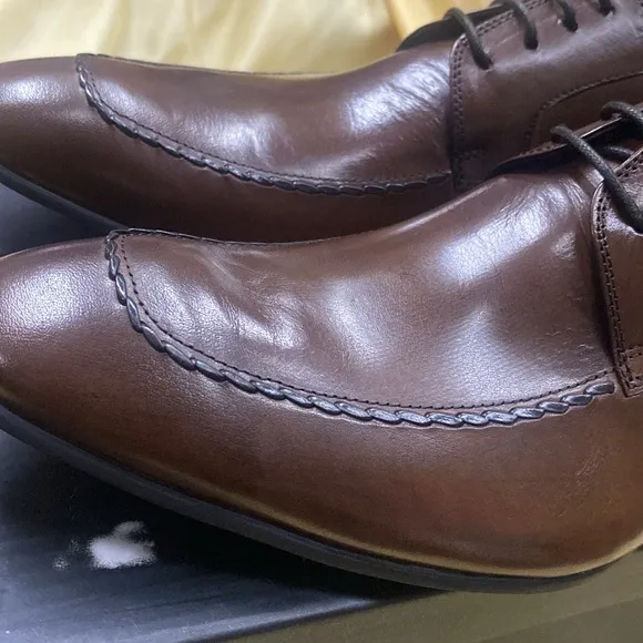NWB Encore Fiesso BROWN Calf Leather Shoes FI6630
