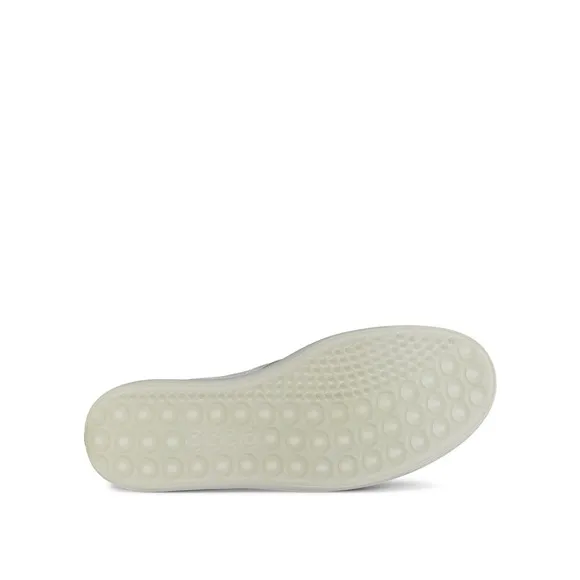 NWOB $170 ECCO Slip-on Off-white Pebble Leather Sneakers (Bin 85)