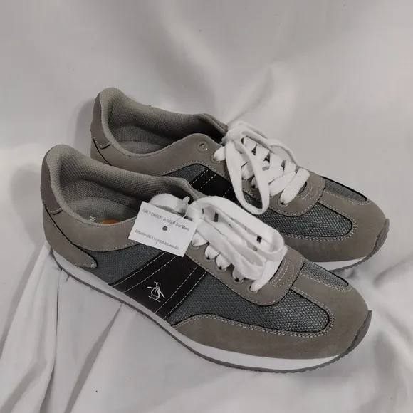 NWOB An Original Penguin Men's Grey Circuit Jogger Sneaker Size 11