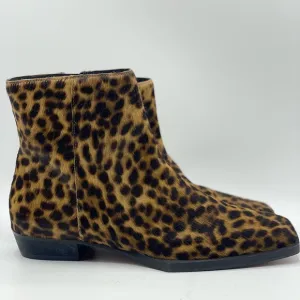 NWOB FRAME Le Maddox Animal Print Genuine Calf Hair Bootie size‎ 6.5