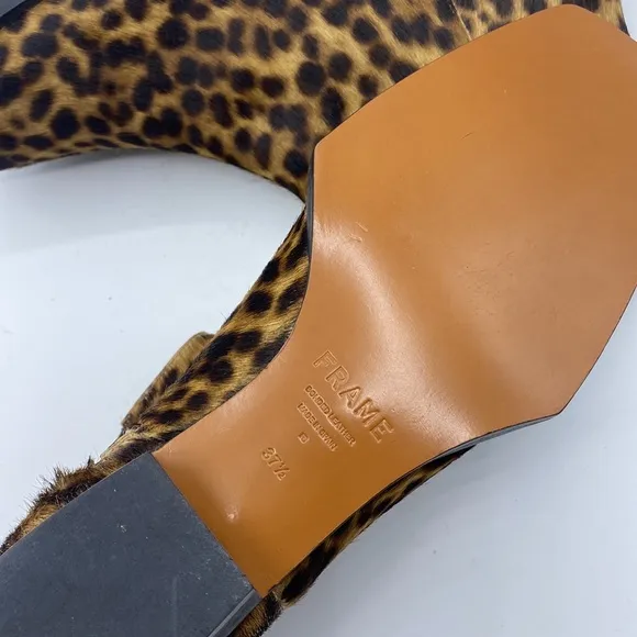 NWOB FRAME Le Maddox Animal Print Genuine Calf Hair Bootie size‎ 6.5