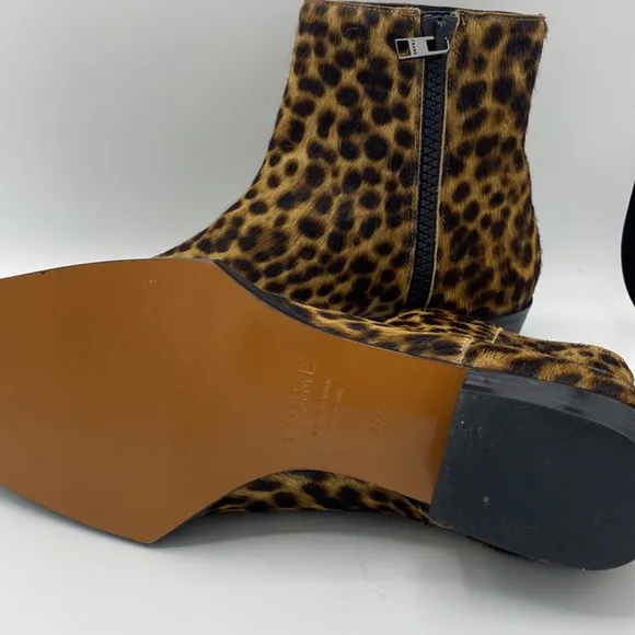NWOB FRAME Le Maddox Animal Print Genuine Calf Hair Bootie size‎ 6.5
