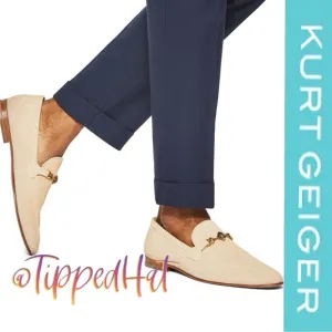 NWOB $ Kurt Geiger Ali Slip-on Suede Loaders - 46