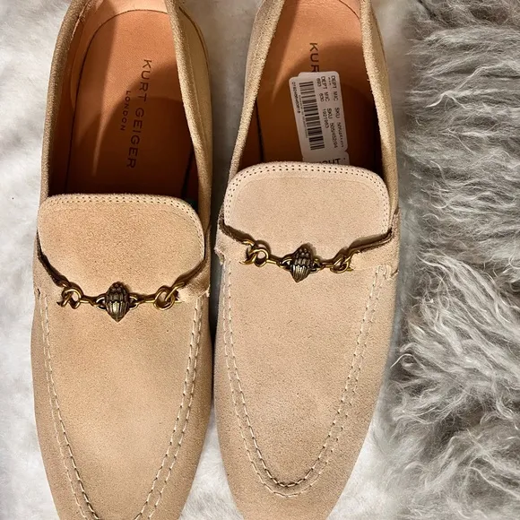 NWOB $ Kurt Geiger Ali Slip-on Suede Loaders - 46