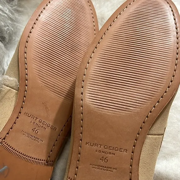 NWOB $ Kurt Geiger Ali Slip-on Suede Loaders - 46