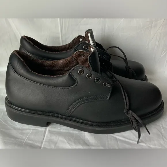 NWOB Mens Red Wing Shoes 107 Black Oxford Supersole Made In USA Size 11H