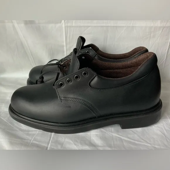 NWOB Mens Red Wing Shoes 107 Black Oxford Supersole Made In USA Size 11H