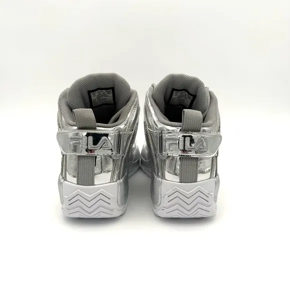 NWOB New Fila Grant Hill 2 Metallic Silver Men's 9 Women's 7 1/2 Shoes Sneakers