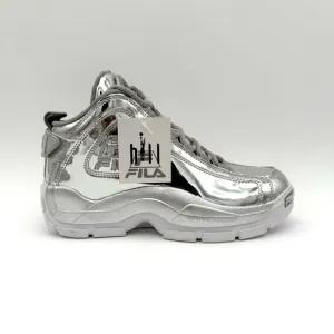 NWOB New Fila Grant Hill 2 Metallic Silver Men's 9 Women's 7 1/2 Shoes Sneakers