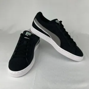 NWOB Puma Suede Triplex Black-Steel-Grey 382685-01 Youth 6.5 (Women's 8)