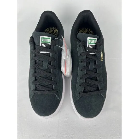 NWOB Puma Suede Triplex Black-Steel-Grey 382685-01 Youth 6.5 (Women's 8)
