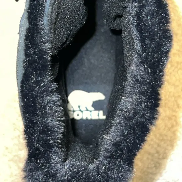 NWOB Sorel Black Explorer II Joan Faux Fur Waterproof Boots, Sz 7.5