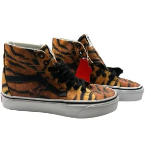 NWOB VANS SK8 Hi Tiger WMN/YOUTH 1” Rubber Sole Animal Print Women size 5.