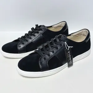 NWOB Vionic Men's Jerome Black Suede Casual Lace Up Sneakers Arch Support Sz. 11