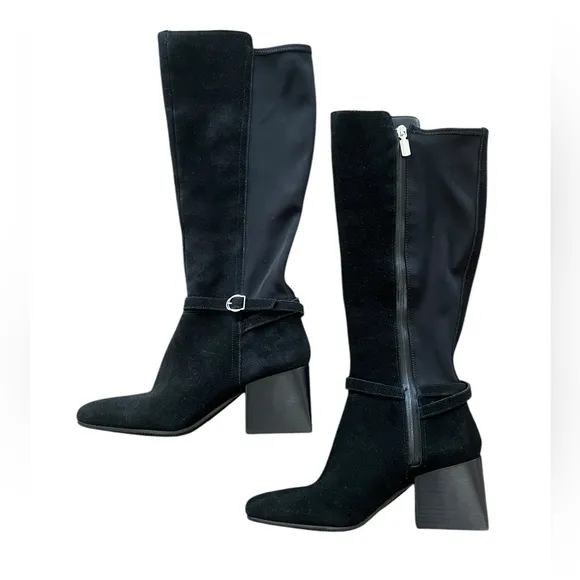 NWOT Blondo Waterproof Twyla Black Suede Boots – 9.5M