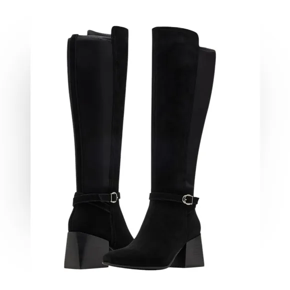 NWOT Blondo Waterproof Twyla Black Suede Boots – 9.5M