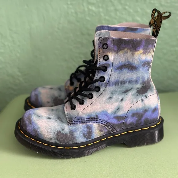 NWOT Dr. Martens Unisex 1460 Pascal Tie Dye Leather Boots