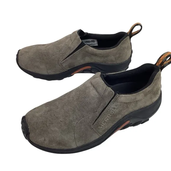 NWOT Merrell Jungle Moc Suede Leather Slip On Shoes Gray