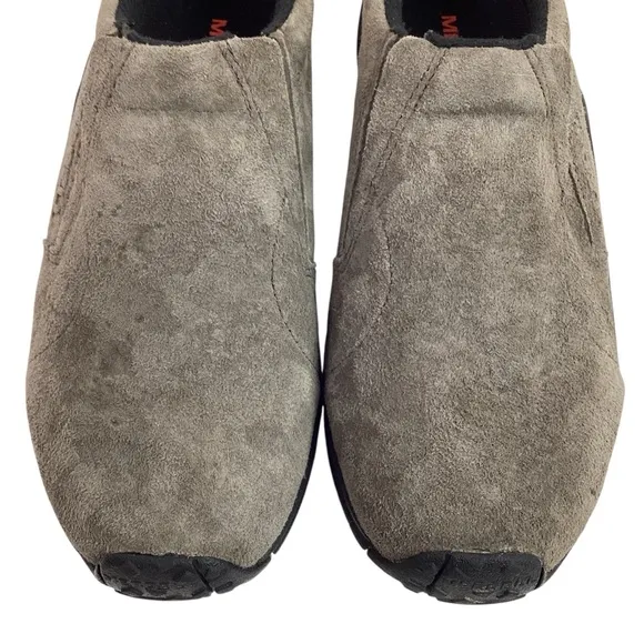 NWOT Merrell Jungle Moc Suede Leather Slip On Shoes Gray