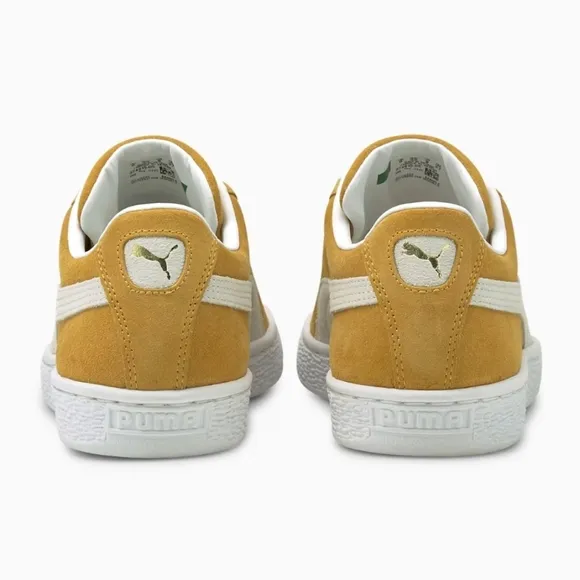 NWOT Puma Mustard Suede Classic XXI Sneakers