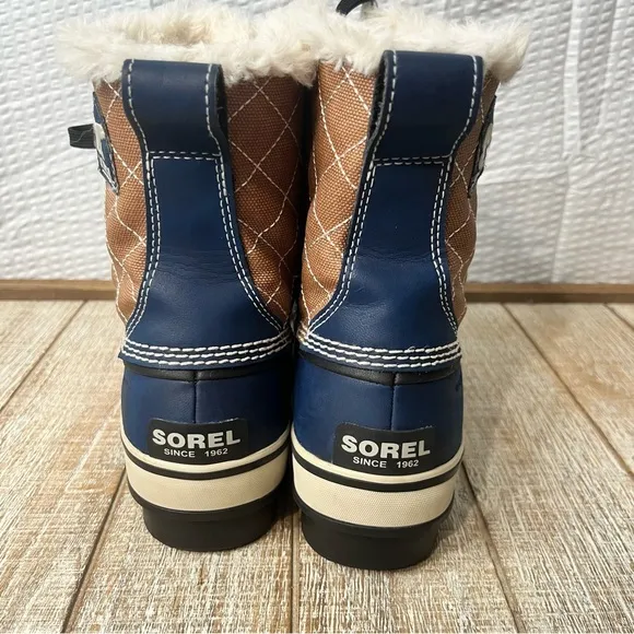 NWOT Sorel Tivoli Admiral Canvas Waterproof Boots Size 7
