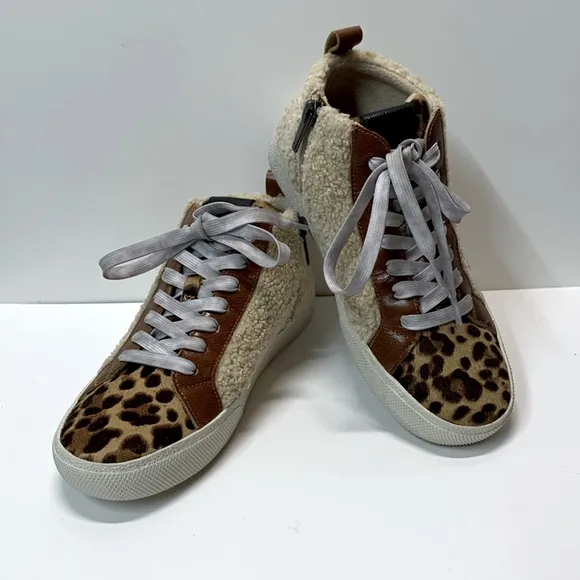 NWOT Vince Camuto Leather Shoes High-top Sneakers