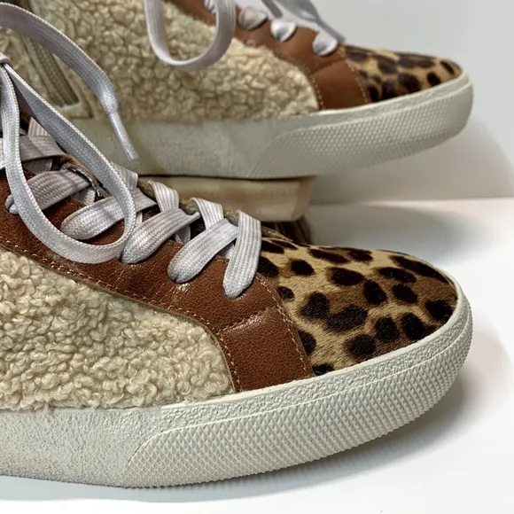 NWOT Vince Camuto Leather Shoes High-top Sneakers