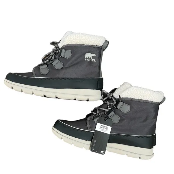 NWOT Women’s Sorel Explorer Carnival Gray Boots – Sz 9.5