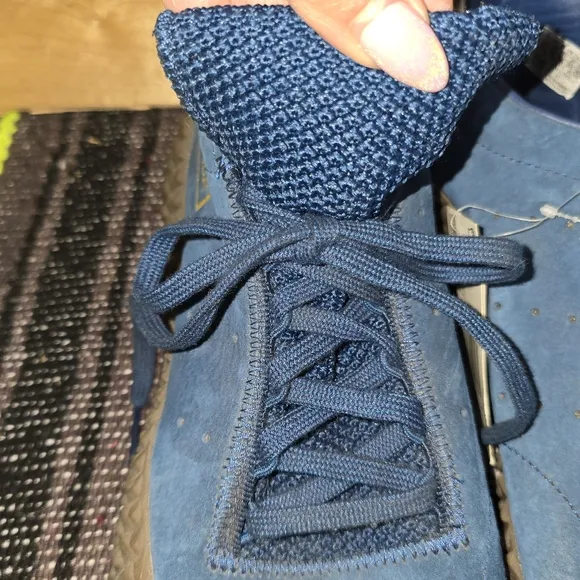 NWT Adidas Blue Suede Sneakers with Brown Soles Size:11