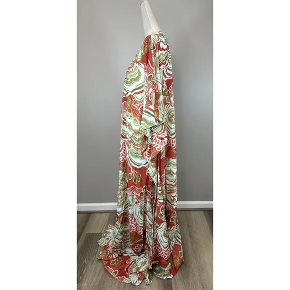 NWT ANDREA IYAMAH Gamba Maxi Tie-Waist Robe One Size $350