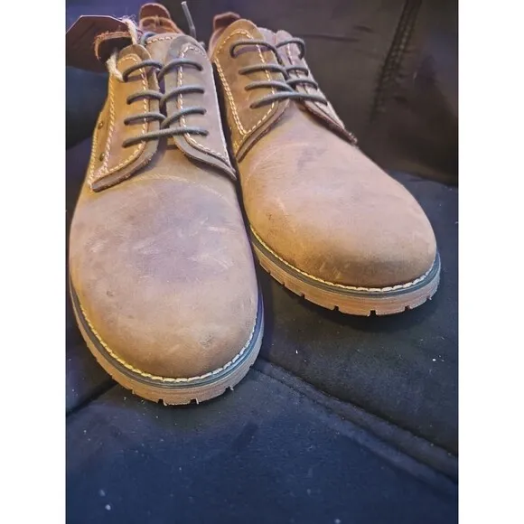 NWT Bed Stu Dupont Men's 11.5 Brown Distressed Leather Lace Up Oxford Shoes