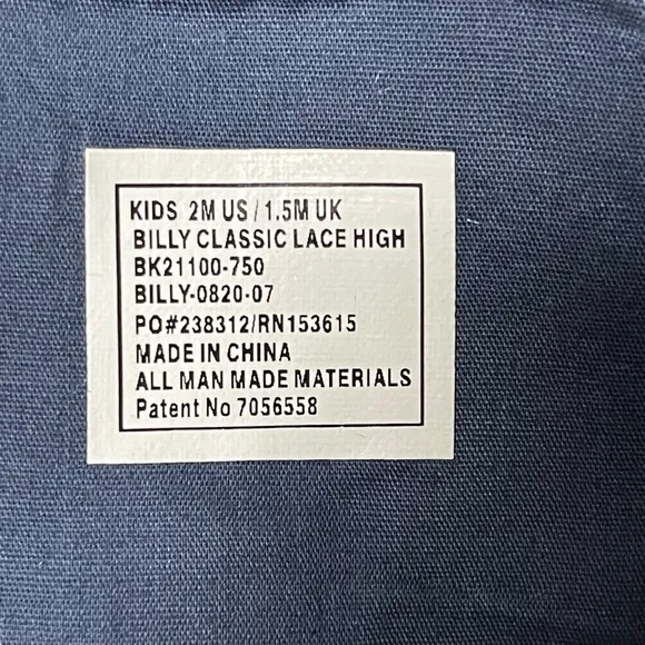 NWT BILLY Kids Classic High Top Zip Sneakers - Tropical Print 2