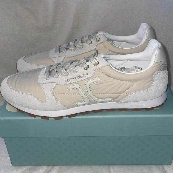 NWT Candice Cooper PLUME 3 WOMAN. - Suede and technical fabric sneakers - Beige