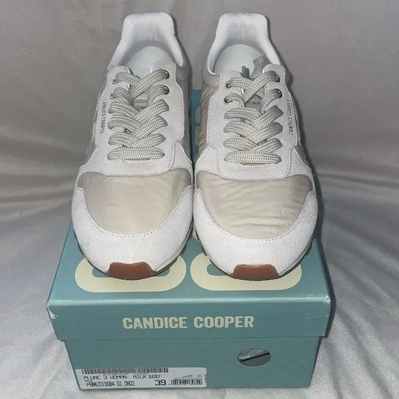 NWT Candice Cooper PLUME 3 WOMAN. - Suede and technical fabric sneakers - Beige