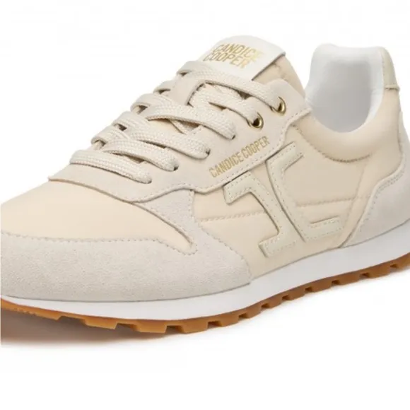 NWT Candice Cooper PLUME 3 WOMAN. - Suede and technical fabric sneakers - Beige