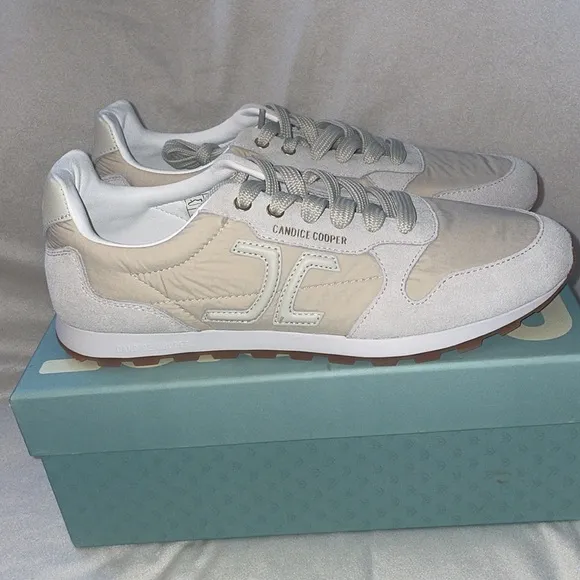 NWT Candice Cooper PLUME 3 WOMAN. - Suede and technical fabric sneakers - Beige