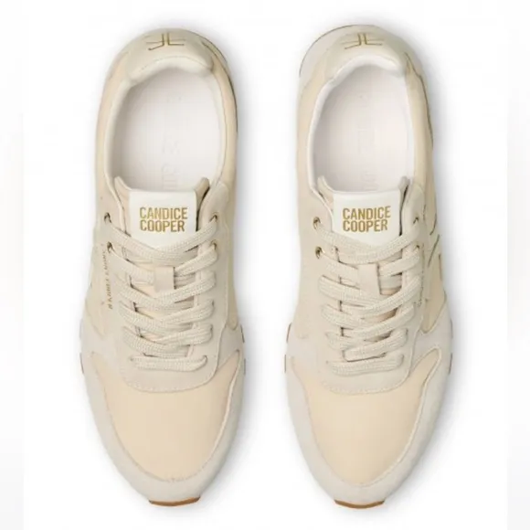 NWT Candice Cooper PLUME 3 WOMAN. - Suede and technical fabric sneakers - Beige