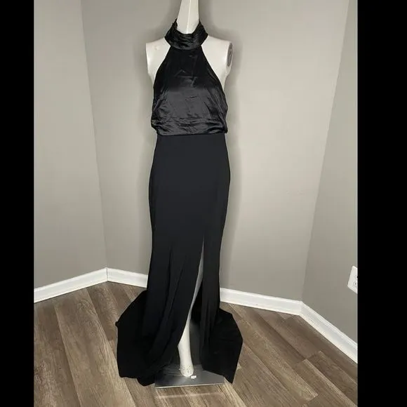 NWT Cinq A Sept Alexandra halterneck gown $695