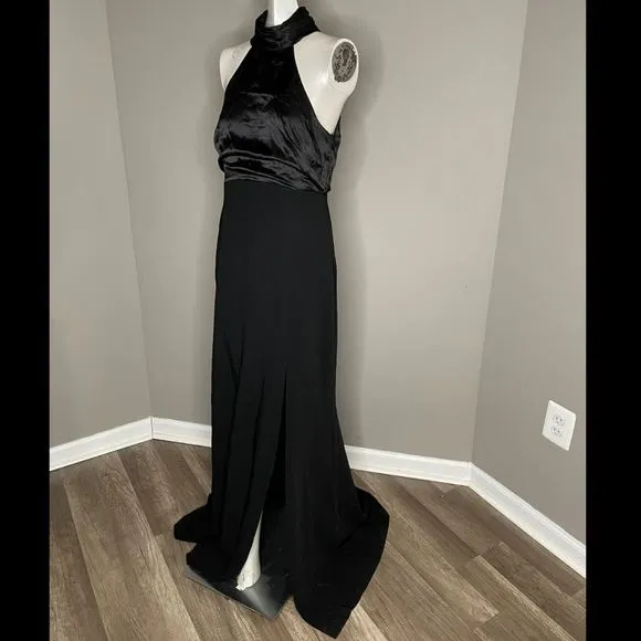 NWT Cinq A Sept Alexandra halterneck gown $695