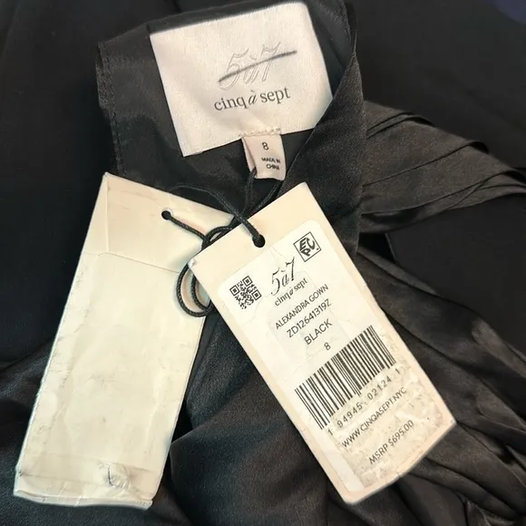 NWT Cinq A Sept Alexandra halterneck gown $695