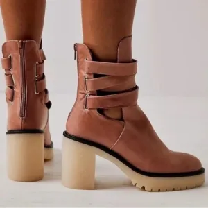NWT! FREE PEOPLE Jesse Leather Boots!